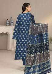 Annaya's Blue Jacquard Broshia 3pc Lawn