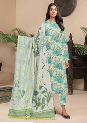 Premium Sea Green Digital Printed Dhanak 3pc